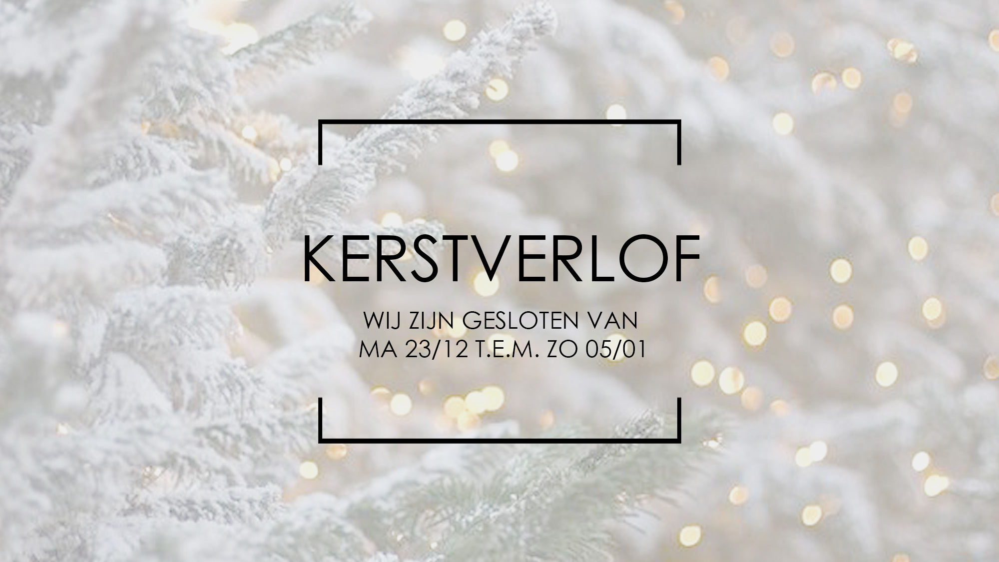 KERSTVERLOF 23/12 T.E.M. 05/01