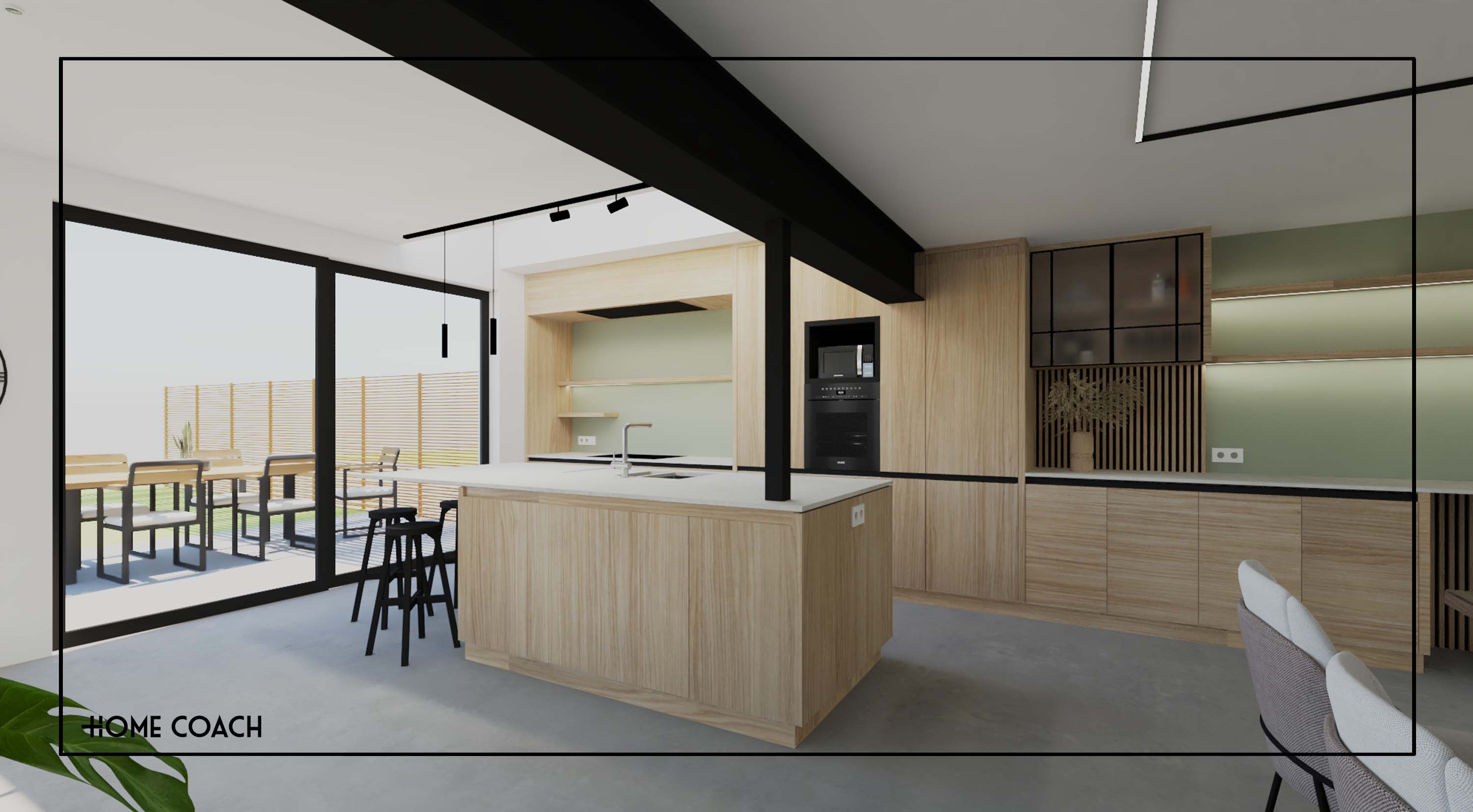 Totaalrenovatie woning - Harelbeke 3D visualisate 1