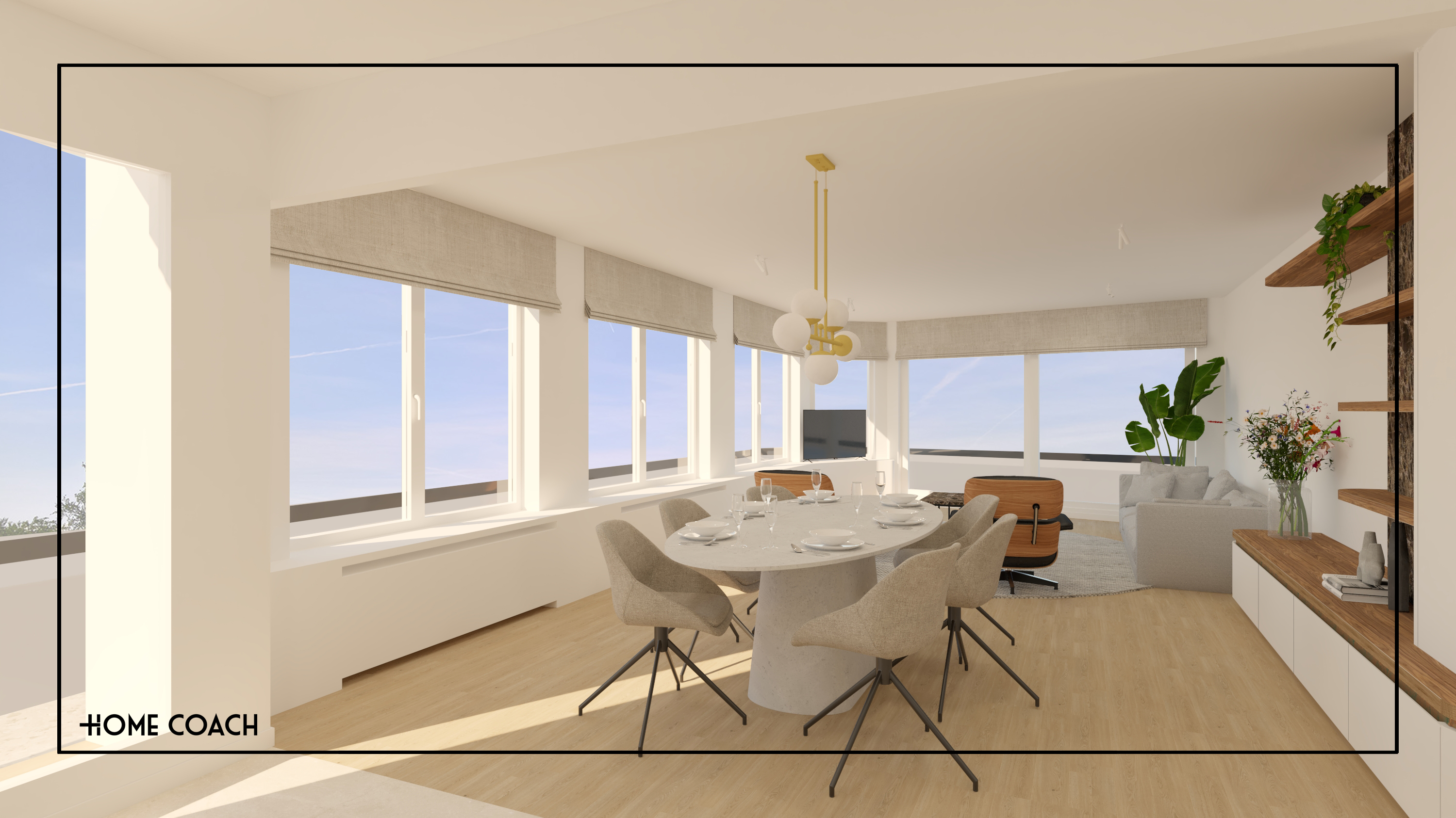 Totaalrenovatie appartement - Roeselare 3D visualisate 8