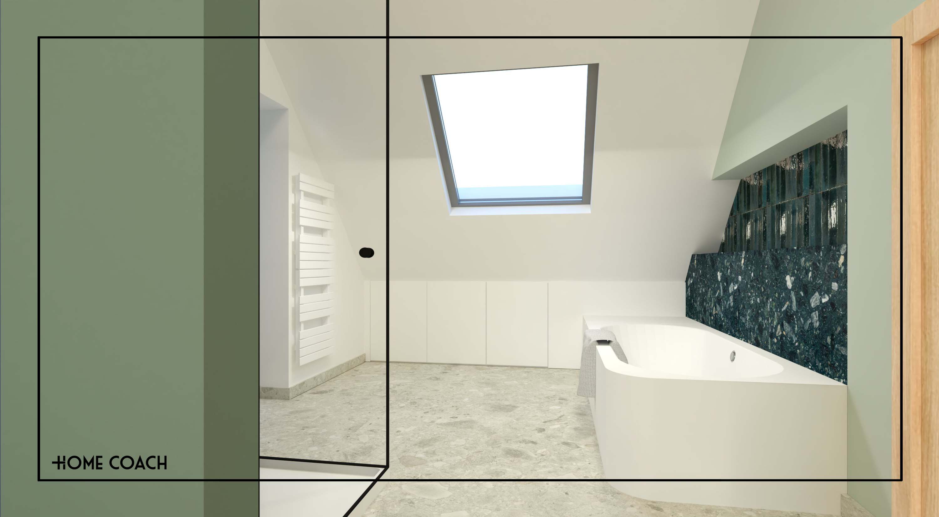 Zolderverdieping - Sint-Michiels 3D visualisate 1