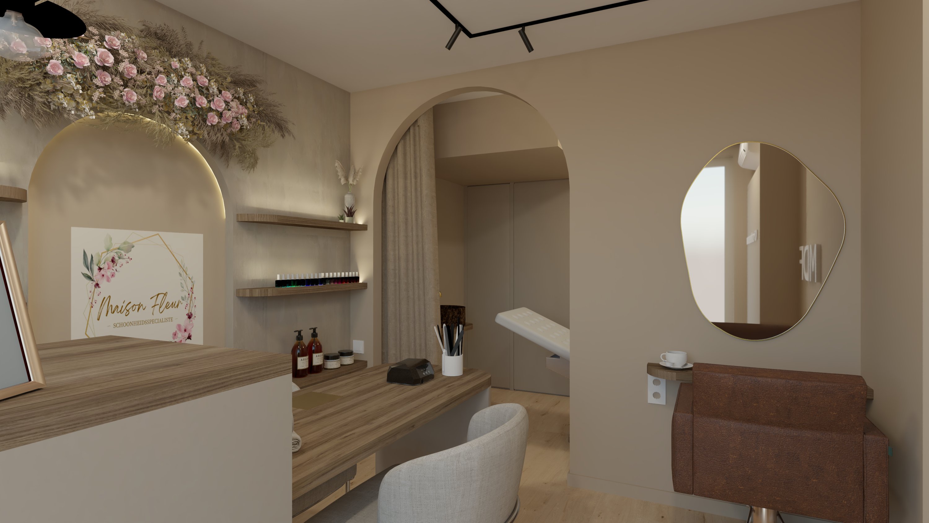 Schoonheidssalon - Ardooie 3D visualisate 2