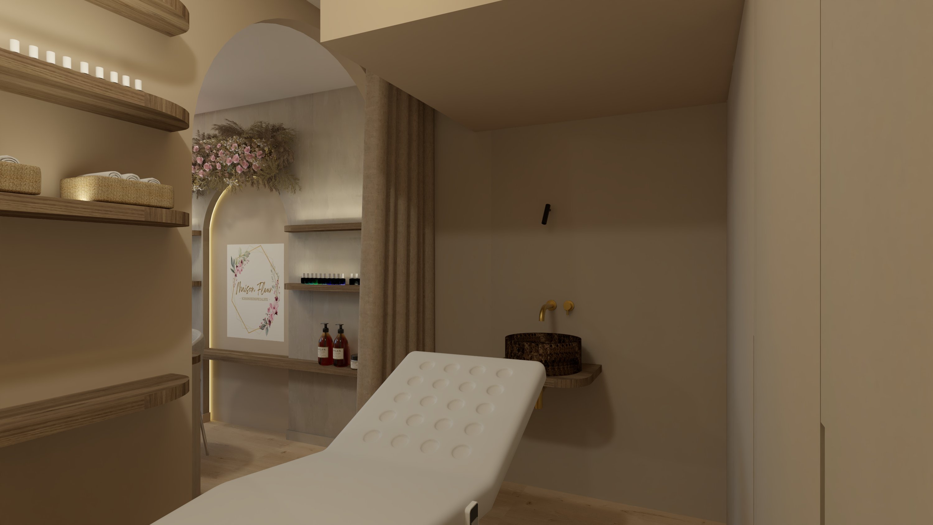 Schoonheidssalon - Ardooie 3D visualisate 3