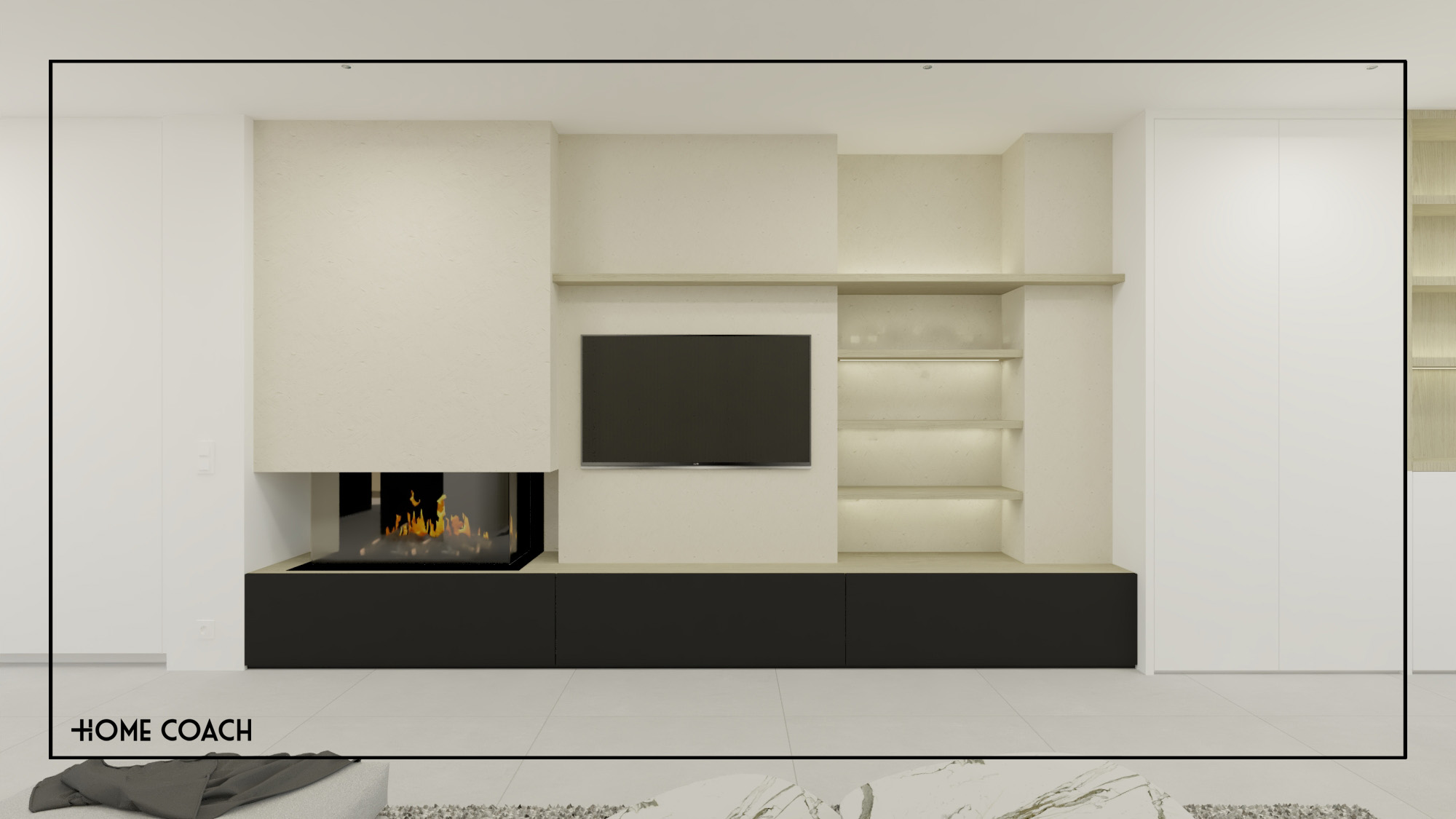 Totaalrenovatie woning - Wevelgem 3D visualisate 4