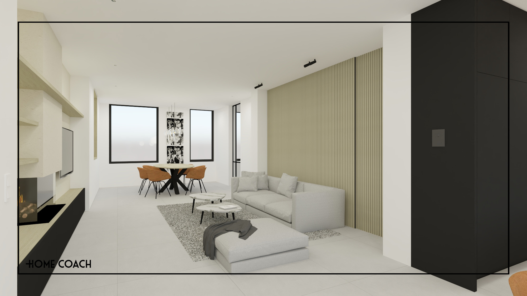 Totaalrenovatie woning - Wevelgem 3D visualisate 5