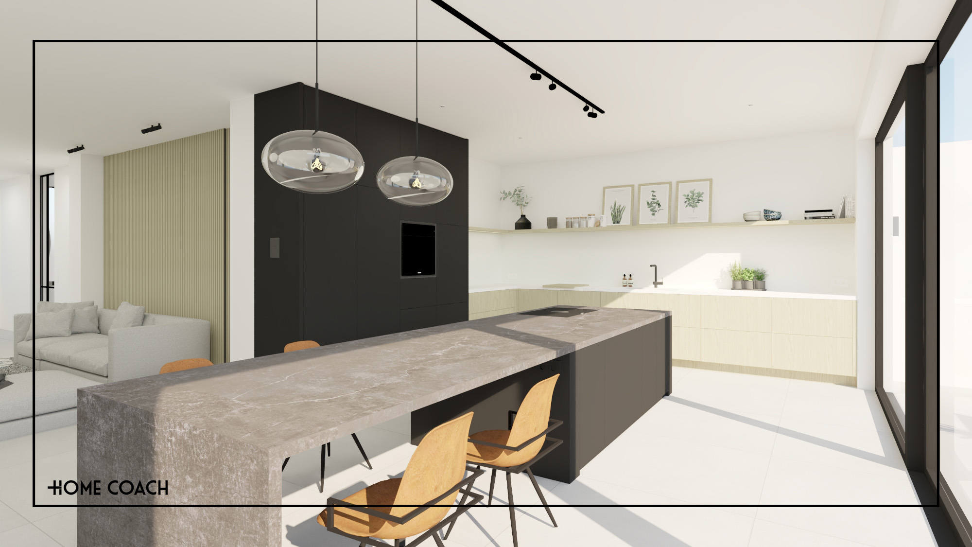 Totaalrenovatie woning - Wevelgem 3D visualisate 6