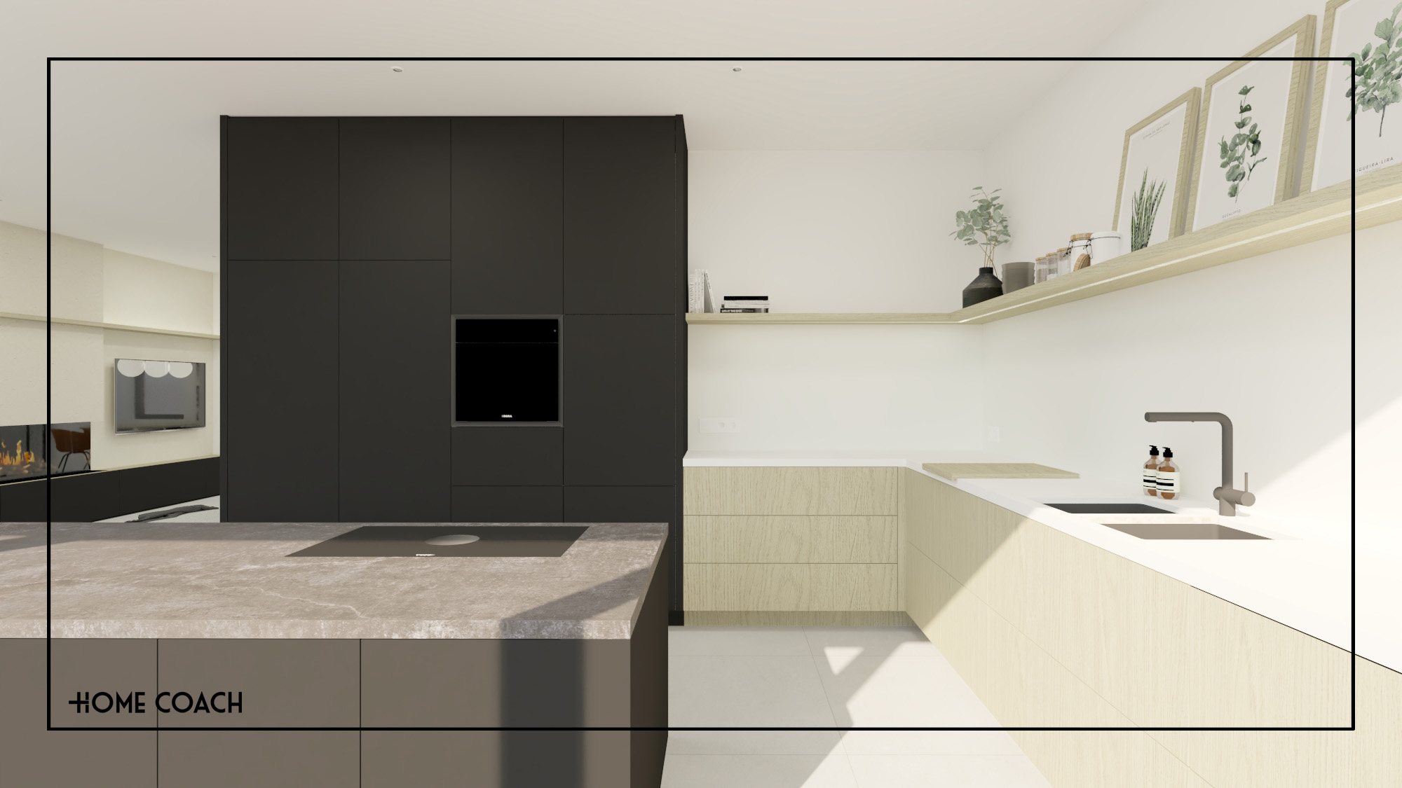 Totaalrenovatie woning - Wevelgem 3D visualisate 7