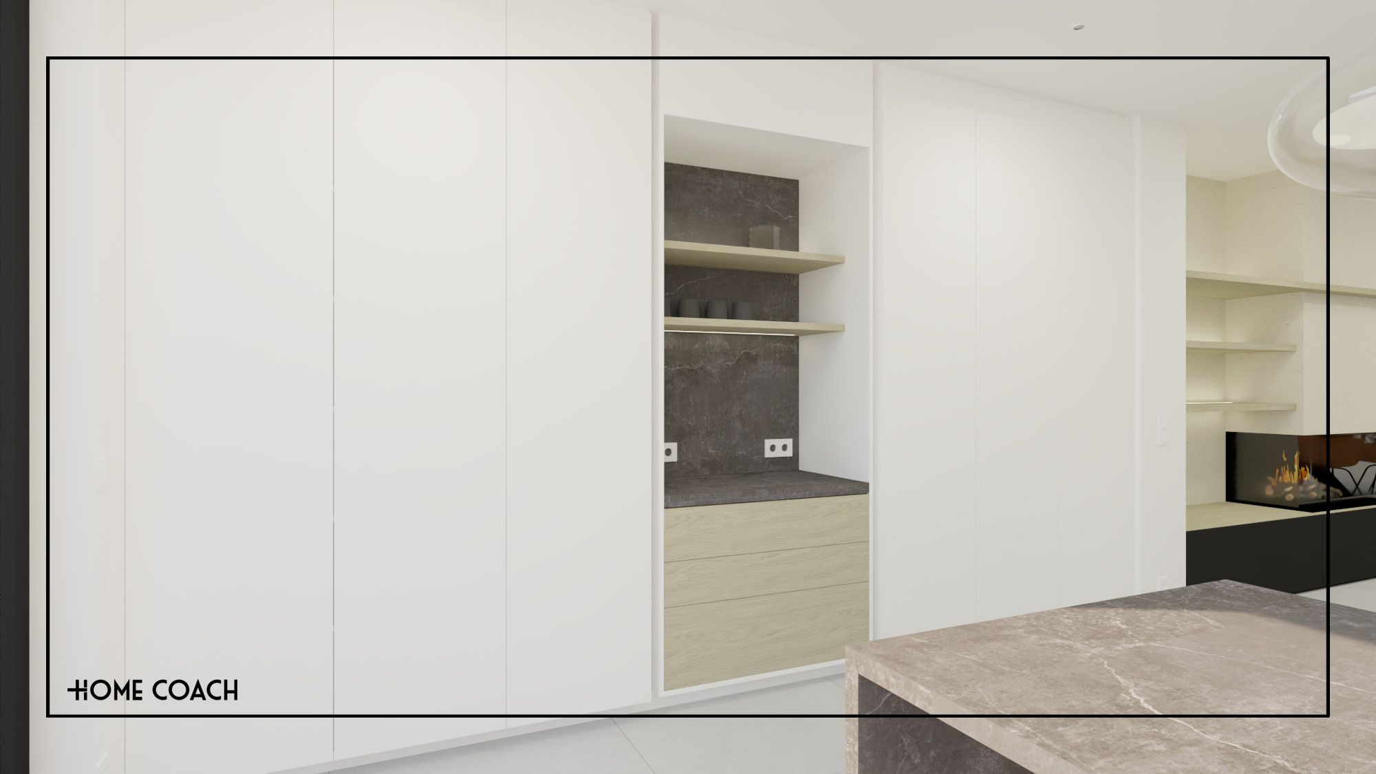 Totaalrenovatie woning - Wevelgem 3D visualisate 9