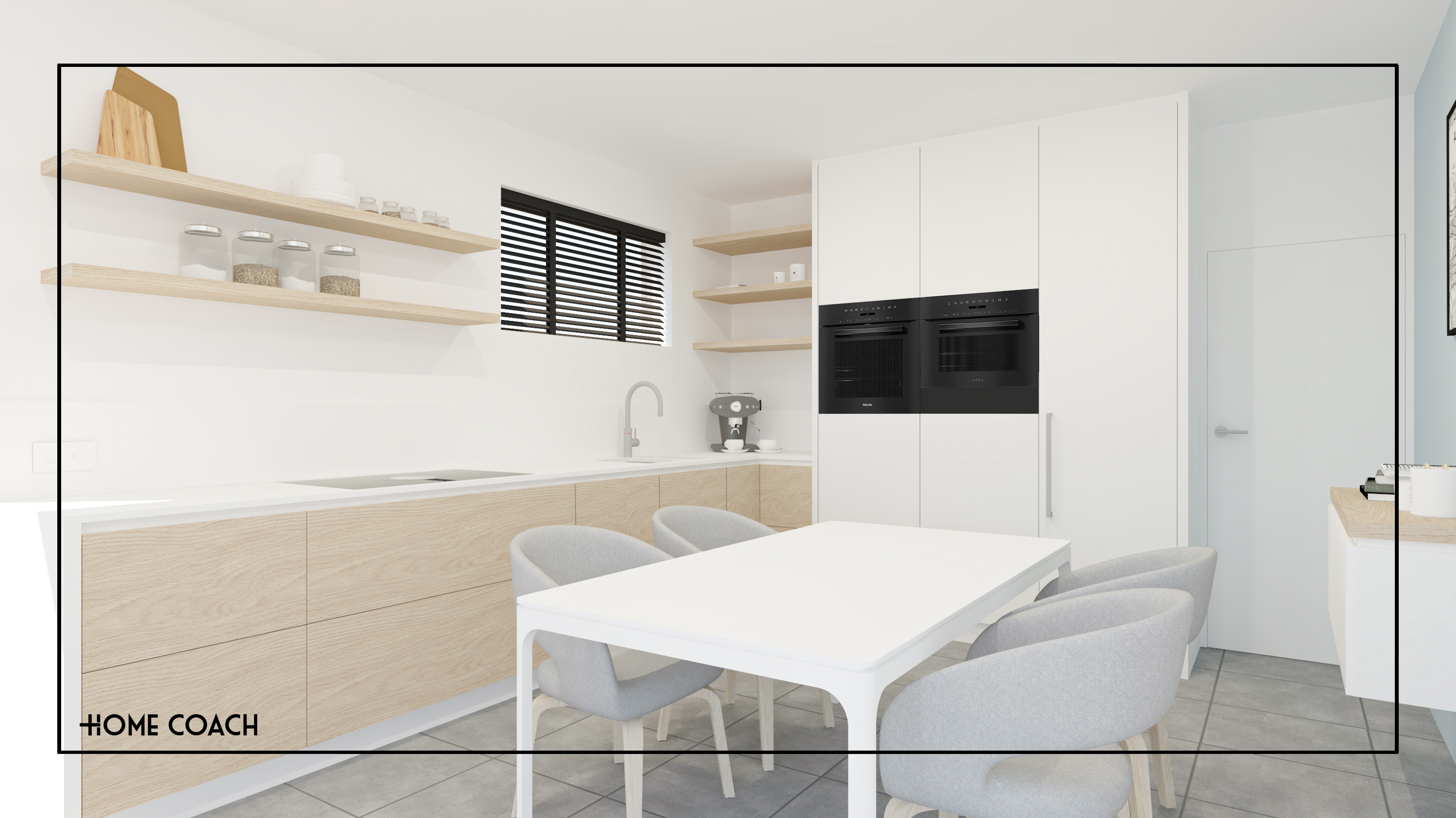 Keukenrenovatie - Roeselare 3D visualisate 1